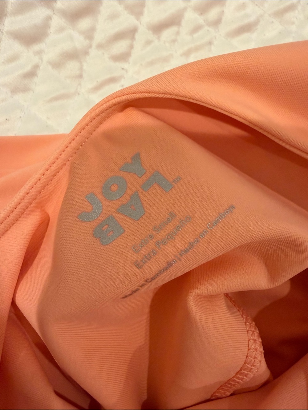 Peach Ruffle Hem Athletic Dress - Picture 4 of 4